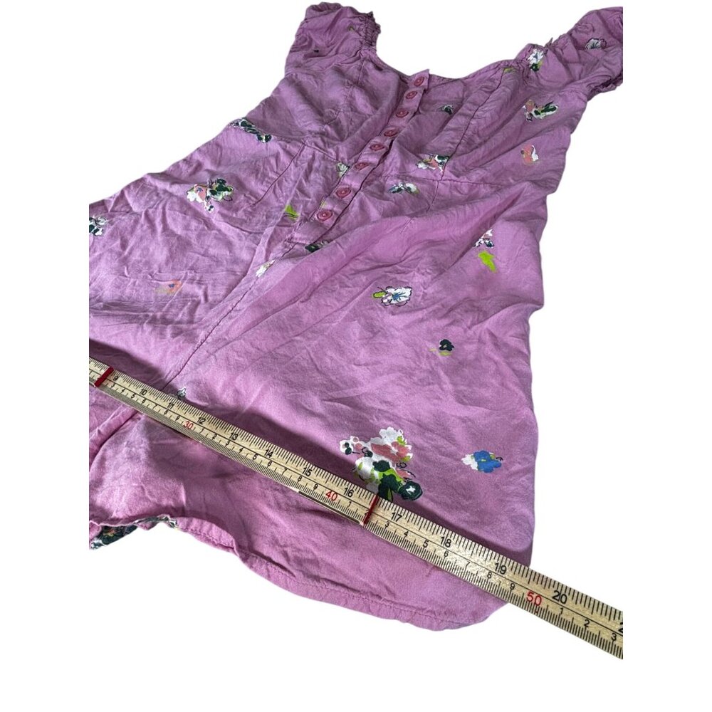 Pink BP. Womens Floral Romper Dress S EcoVero Viscose - Picture 10 of 11